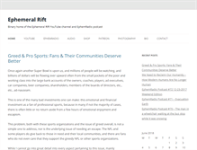 Tablet Screenshot of ephemeralrift.com